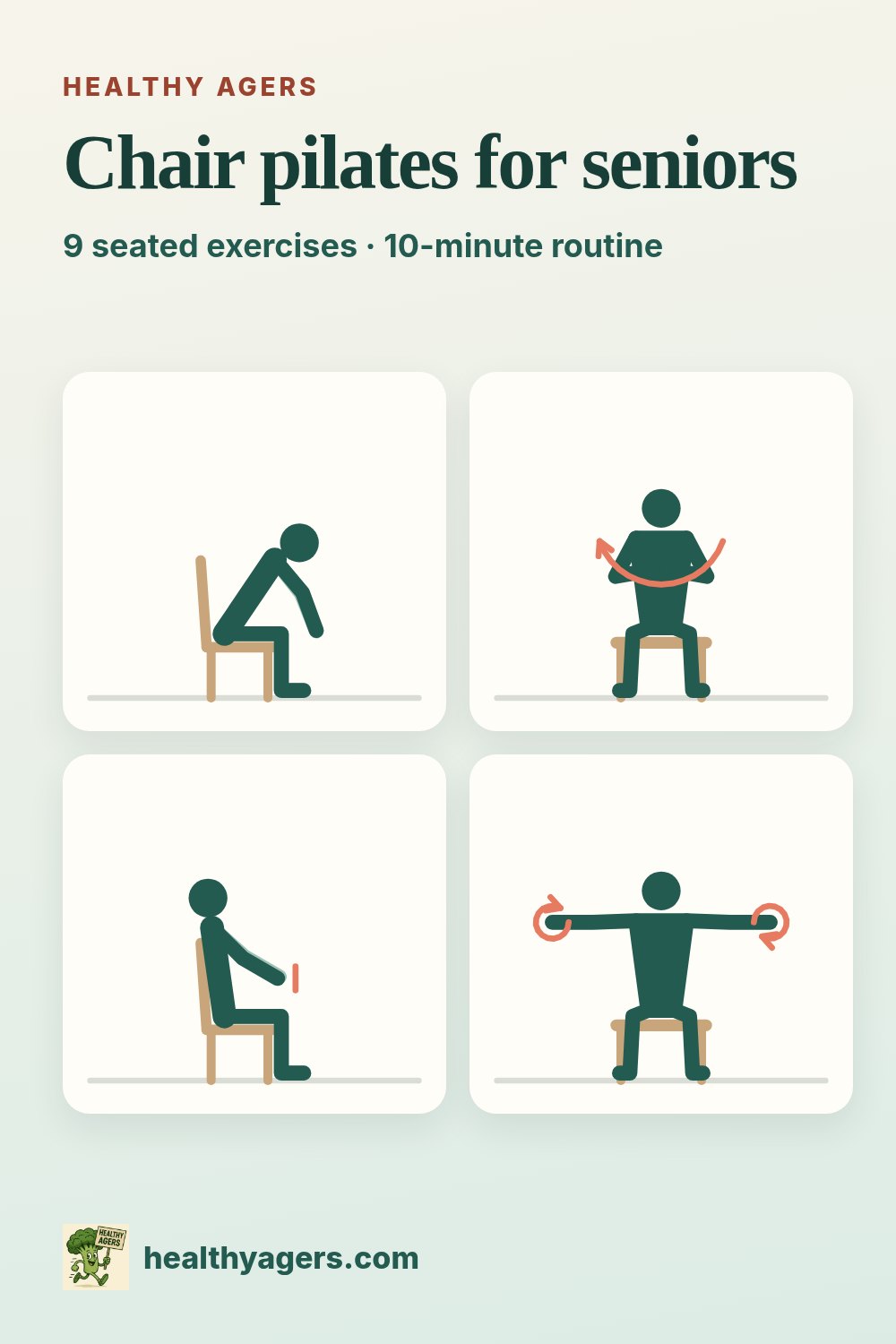 Chair pilates for seniors: a 10-minute seated routine